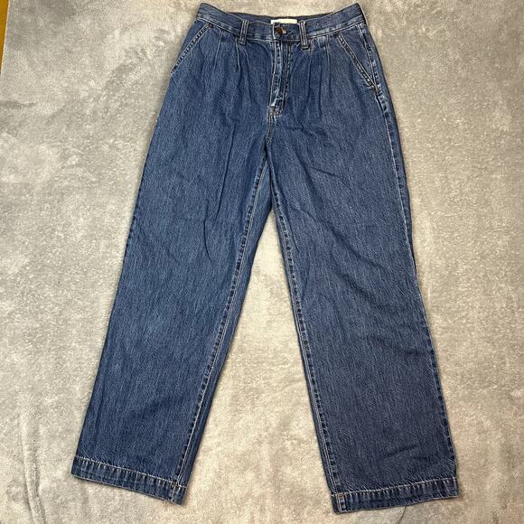Madewell Harlow Wide Leg Jeans Trousers Womens 27 Clean Girl - Picture 1 of 9